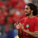 Ayyoub Bouaddi usai terjun di laga Brasil vs Maroko di Piala Dunia 2026,