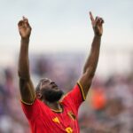 Pemain Belgia Romelu Lukaku